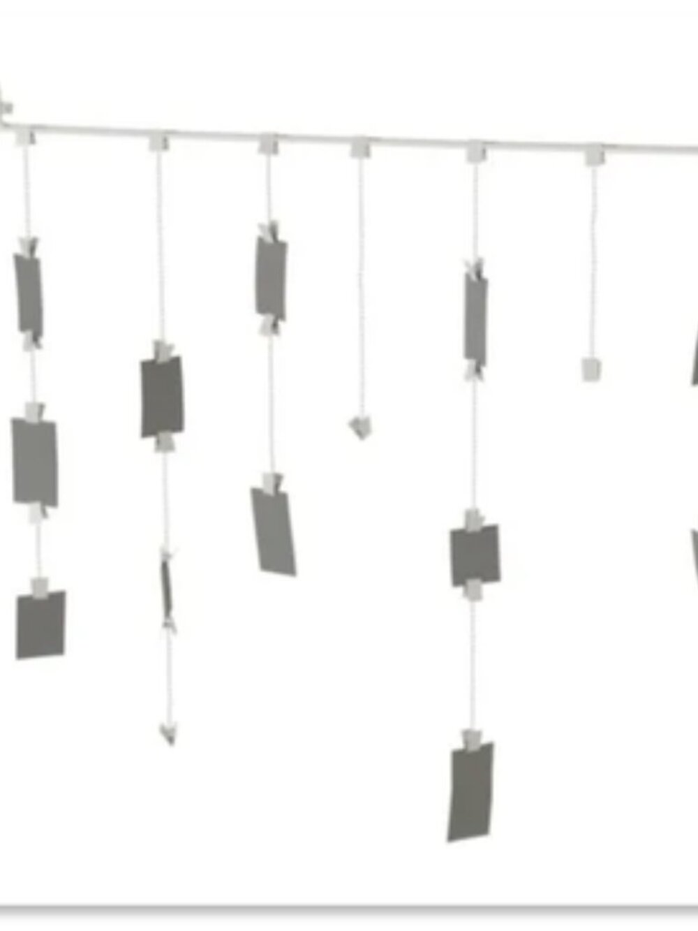 Ikea Fiskevik Photo Hanging Bar with Clips